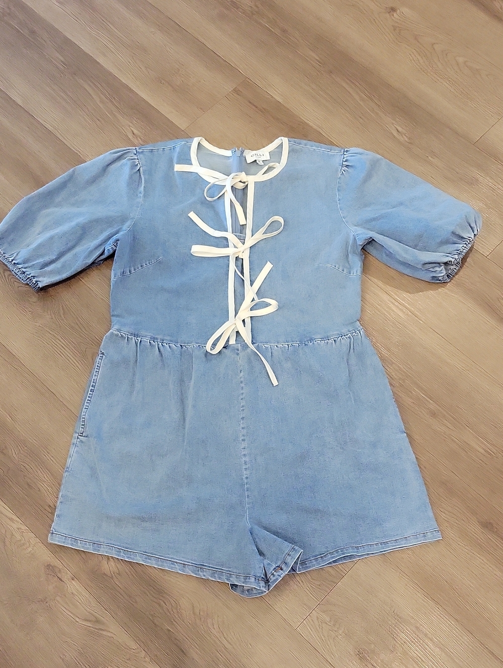 Like New Gilli Denim Jean Romper